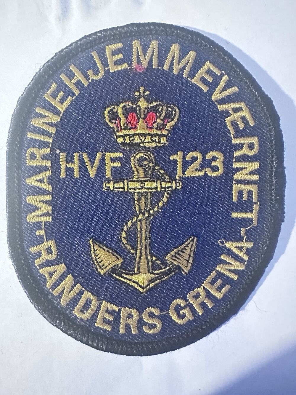 Royal Netherlands Navy Royal Marines HVF 123 Embroidered Uniform Patch Badge P21